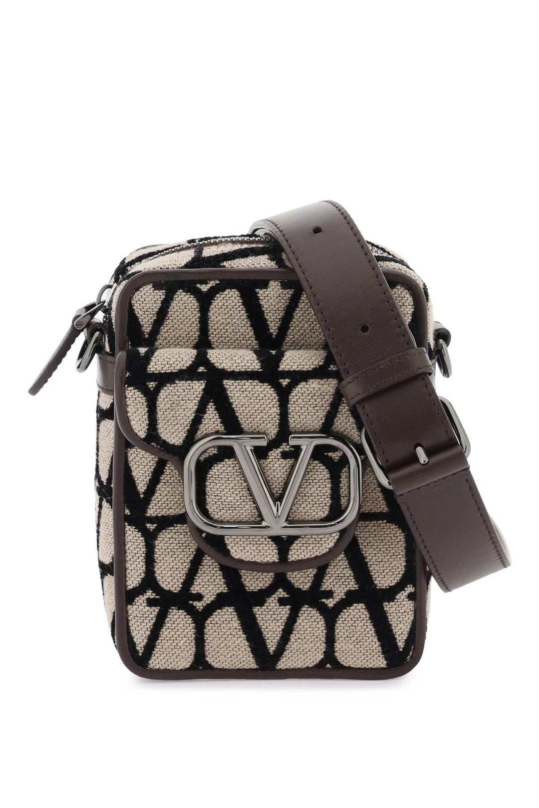 Bags - Valentino Garavani Mini Locò Toile Iconographe Crossbody Bag - 232032FBS000004 - 6ZN - os - Ask Me Wear