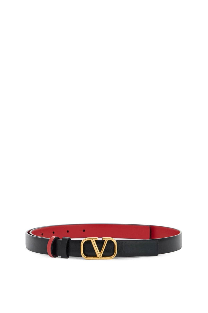 Belts - Valentino Garavani Reversible Vlogo Signature Leather Belt - 242032ACR000004 - 0SM - 90 - Ask Me Wear