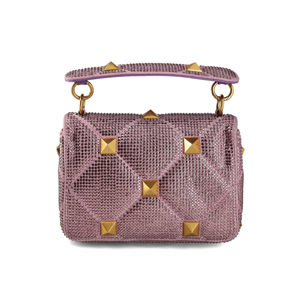 Bags - Valentino Garavani Roman Stud Chain - Linked Medium Shoulder Bag - 8056133690788 - Ask Me Wear