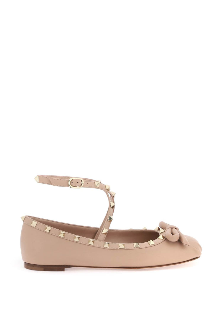 Shoes - Valentino Garavani Silk Rockstud Ballet Flats - 241032NFL000003 - GF9 - 37 - Ask Me Wear