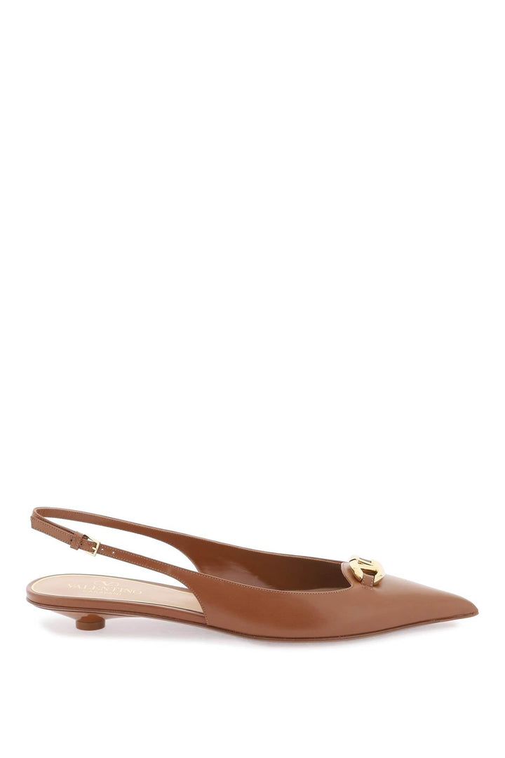 Shoes - Valentino Garavani Slingback Vlogo Ballerina - 241032NFL000004 - N58 - 38 - Ask Me Wear