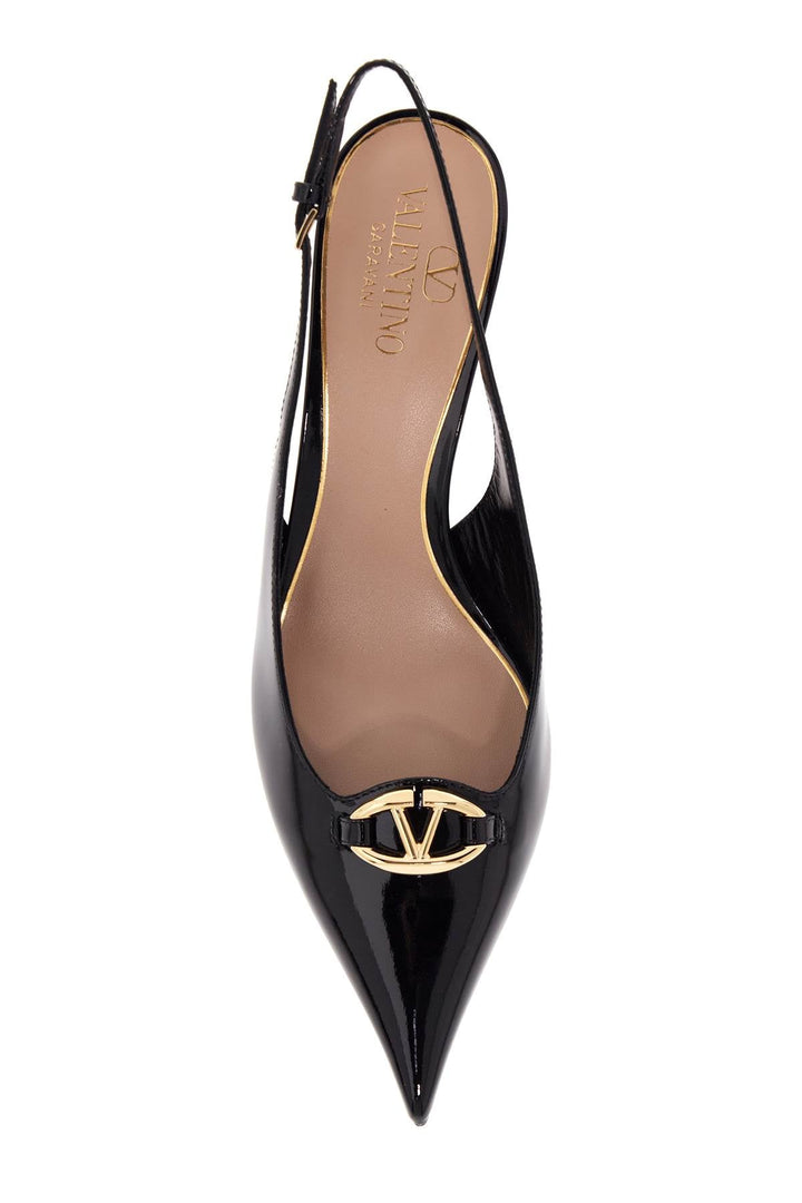 Shoes - Valentino Garavani Slingback Vlogo Dã©Collet - 242032NDE000006 - 0NO - 36 - Ask Me Wear