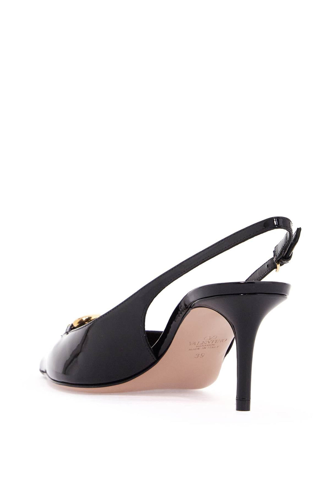 Shoes - Valentino Garavani Slingback Vlogo Dã©Collet - 242032NDE000006 - 0NO - 36 - Ask Me Wear