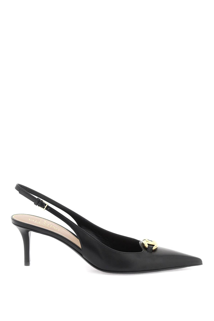 Shoes - Valentino Garavani Slingback Vlogo Décollet - 241032NDE000010 - 0NO - 36 - Ask Me Wear