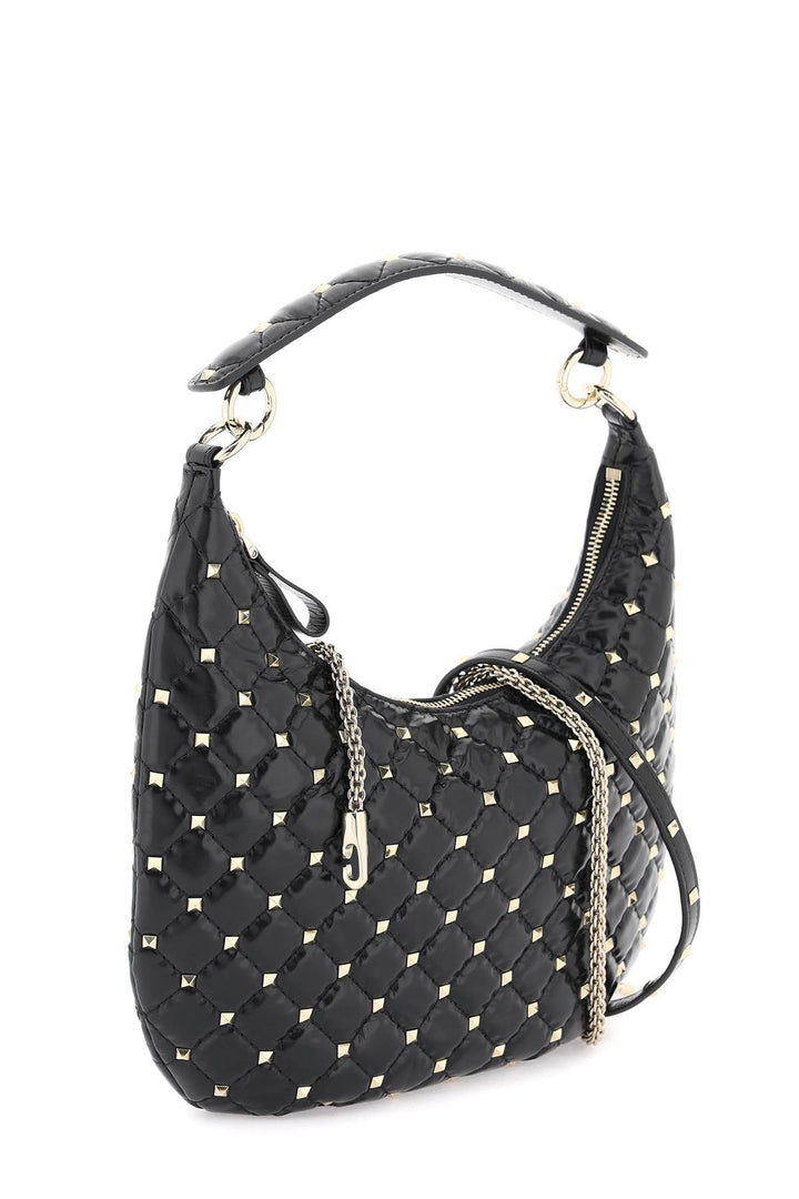 Bags - Valentino Garavani Small Leather 'rockstud Spike' Hobo Bag - 232032ABS000014 - 0NO - os - Ask Me Wear