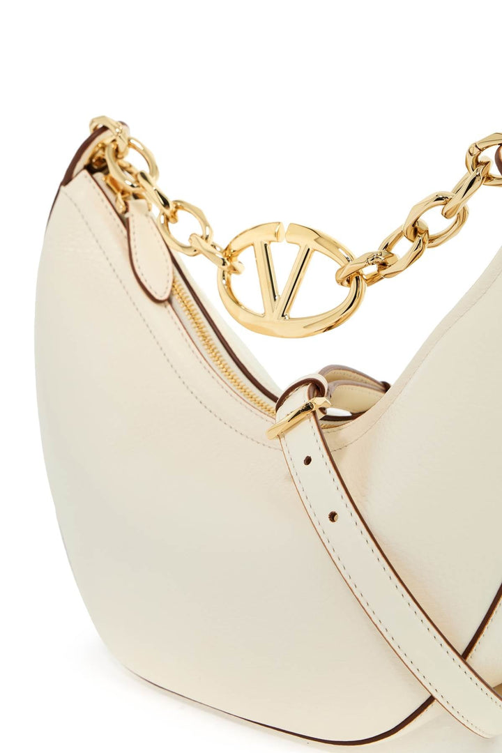 Bags - Valentino Garavani Small Vlogo Moon Hobo Bag - 242032ABS000018 - 098 - os - Ask Me Wear