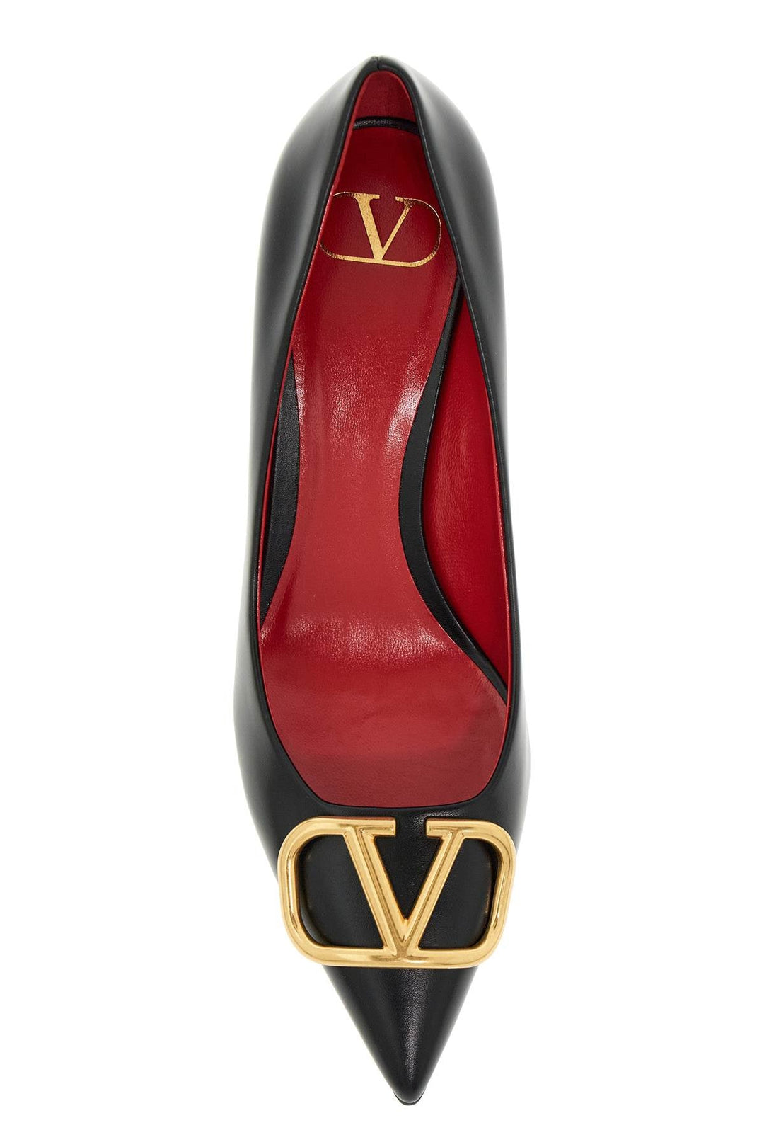 Shoes - Valentino Garavani Smooth Leather Vlogo Signature Décollet - 242032NDE000002 - 0NO - 37 - Ask Me Wear