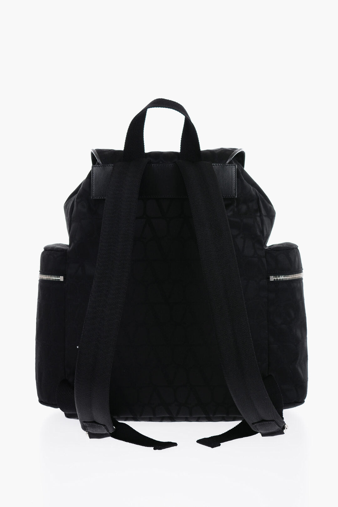 Other - Valentino GARAVANI Solid Color Multi - Pocket Backpack with All - Over Mon - 8052962458605 - Ask Me Wear