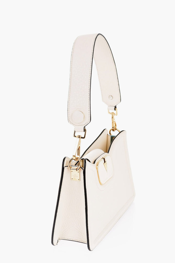 Other - Valentino GARAVANI Textured Leather VLOGO Shoulder Bag with Golden Det - 8052962489524 - Ask Me Wear