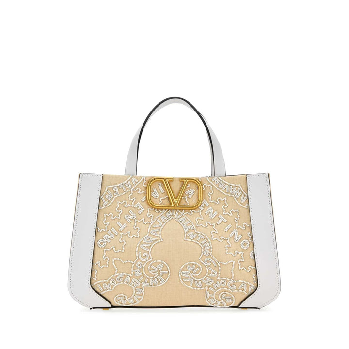 Valentino Garavani - Bags - Valentino Garavani V'Logo Signature Top Handle Tote Bag - 8056133649823 - Ask Me Wear