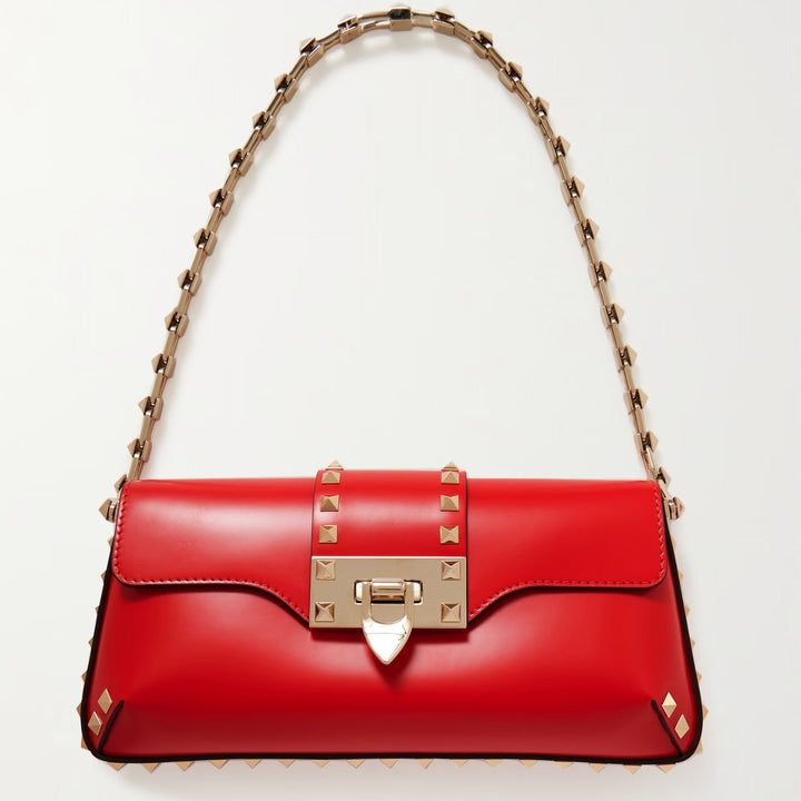 Handbag - VALENTINO Rockstud leather shoulder bag - 3W0P0B0M76 QRP - Ask Me Wear