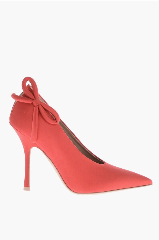 Shoes - Valentino Satin Pumps with Side Bow 11cm - 8052962267085 - Ask Me Wear