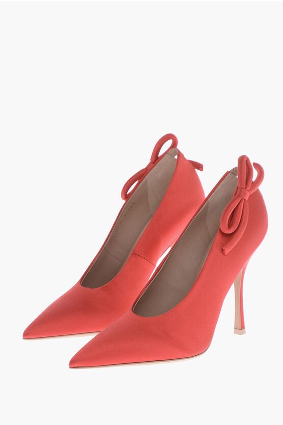 Shoes - Valentino Satin Pumps with Side Bow 11cm - 8052962267085 - Ask Me Wear