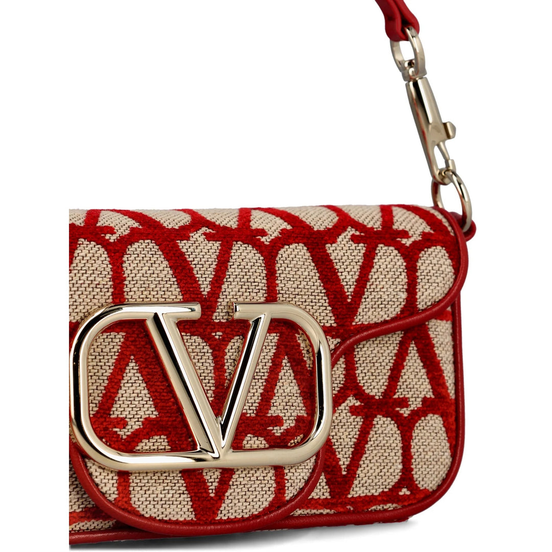 Bags - Valentino VLogo Plaque Foldover Top Shoulder Bag - 8056133945796 - Ask Me Wear