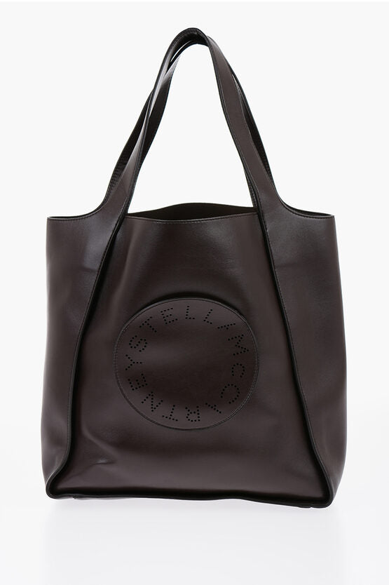 Bolso de mano de piel vegana con logotipo calado de Stella McCartney