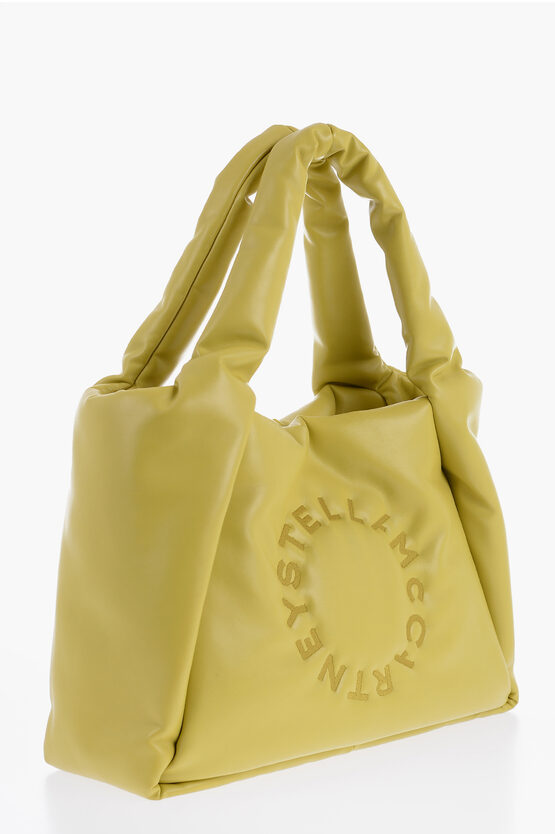 Stella McCartney Vegan Leather Tote Bag With Embroidered Logo