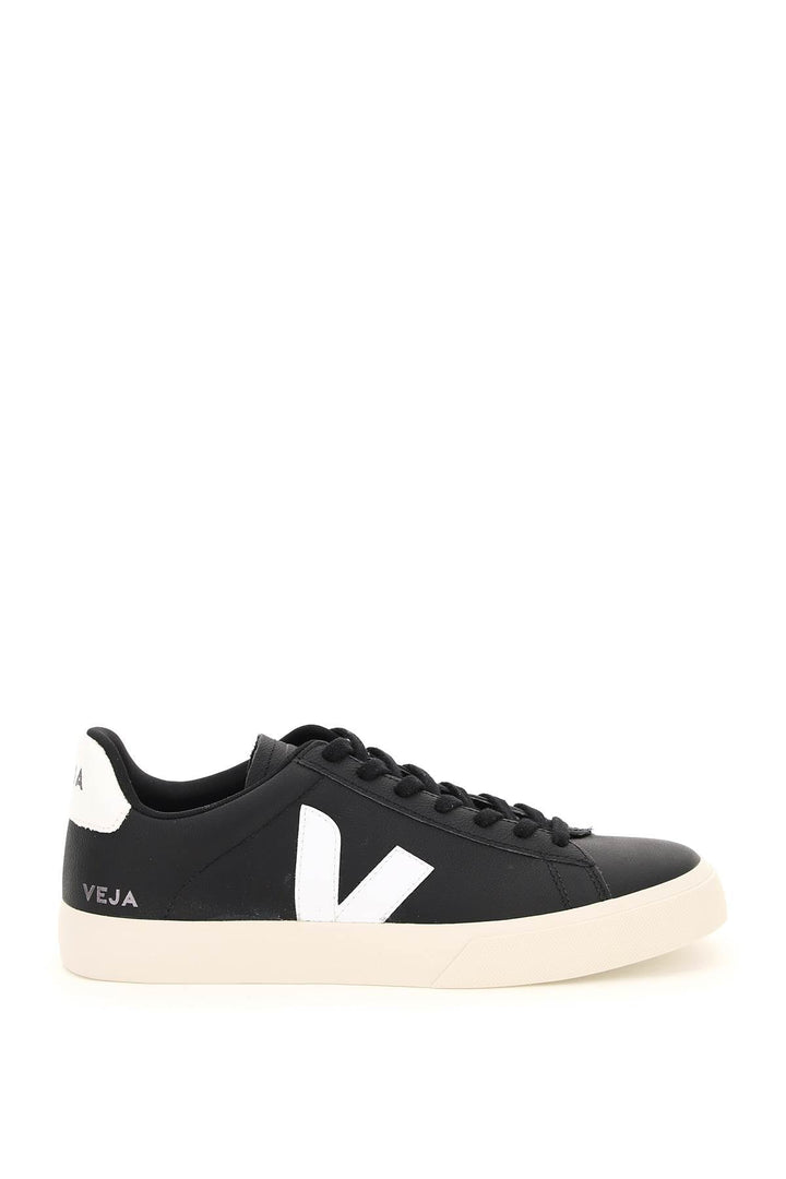 Shoes - Veja Campo Chromefree Leather Sneakers - 242773LSN000005 - BLKWH - 40 - Ask Me Wear