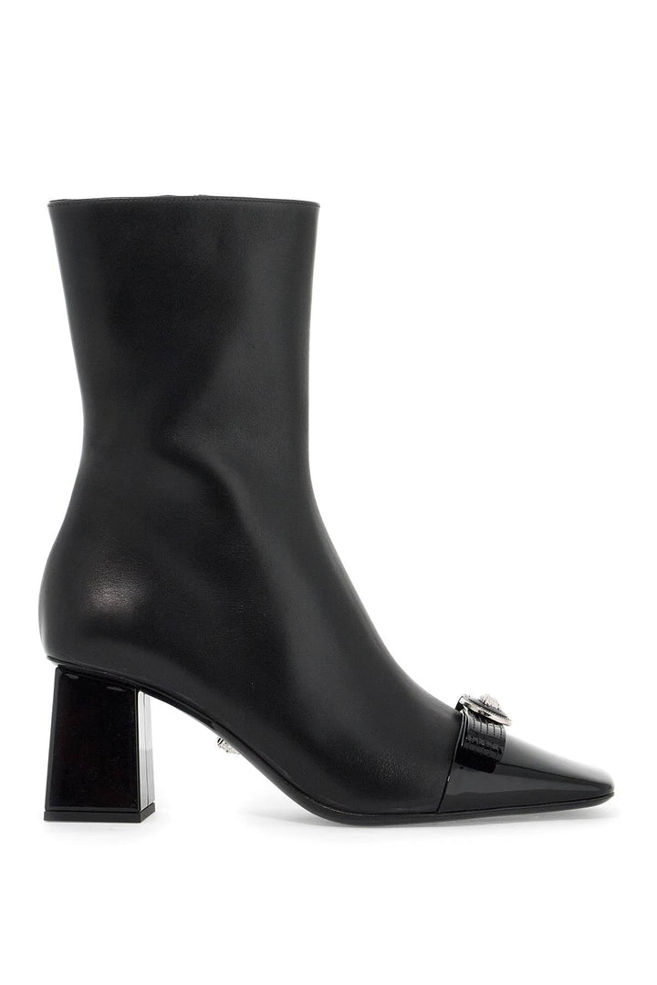 Shoes - Versace Gianni Ribbon Leather Ankle Boots With - 242417NSV000001 - 1B00P - 36 - Ask Me Wear