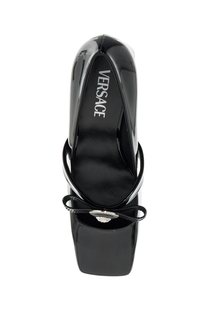 Shoes - Versace "gianni Ribbon Patent Leather Dé - 242417NDE000002 - 1B00P - 36 - Ask Me Wear