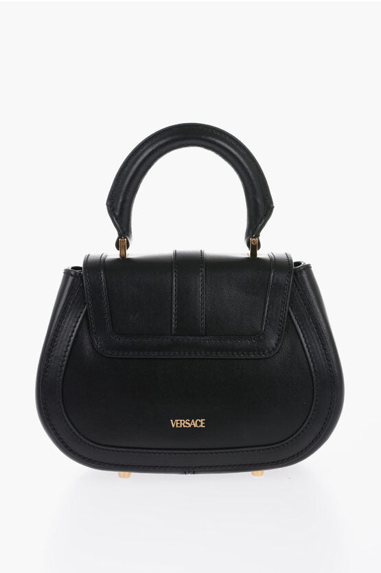 Bags - Versace GRECA GODDESS Leather Logoed Bag with Removable Shoulder Str - 8056204651274 - Ask Me Wear