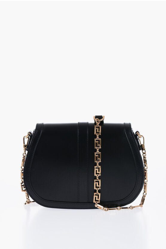 Bags - Versace GRECA GODDESS Leather Shoulder Bag with LA GRECA Shoulder St - 8054712412097 - Ask Me Wear