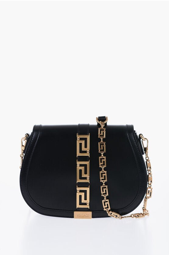 Bags - Versace GRECA GODDESS Leather Shoulder Bag with LA GRECA Shoulder St - 8054712412097 - Ask Me Wear