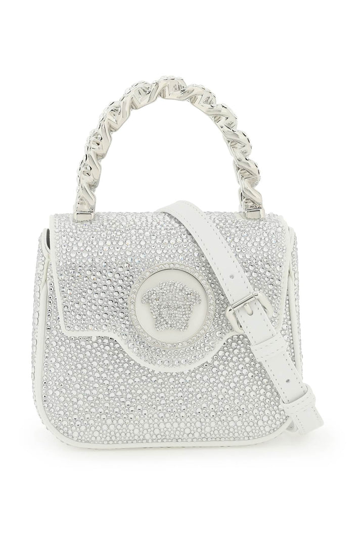 Bags - Versace La Medusa Handbag With Crystals - 241417ABS000008 - 1W00P - os - Ask Me Wear