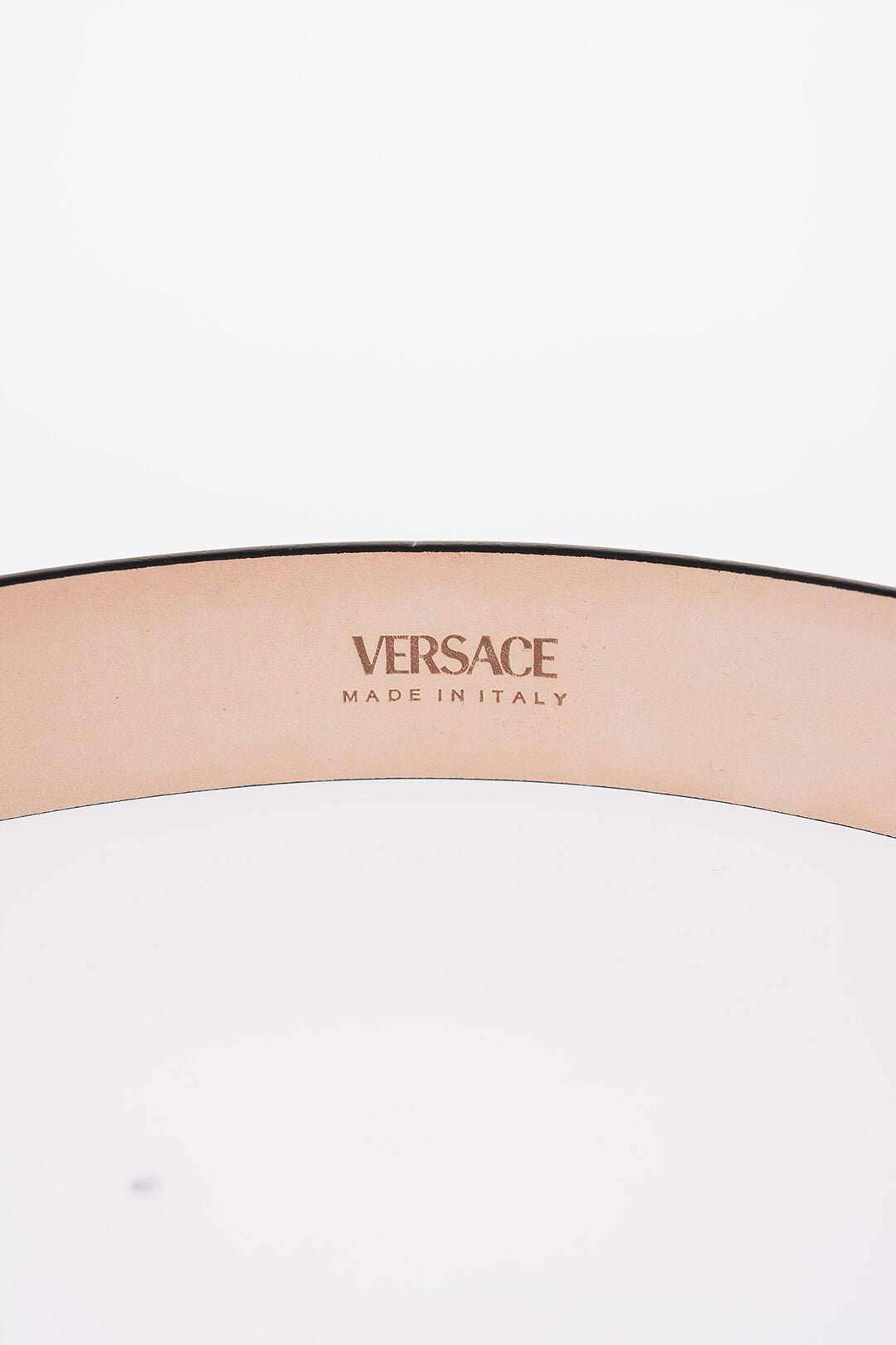 Accessories - Belts - Versace Leather Belt with Golden Effect Buckle 30mm - 8054712481512 - Ask Me Wear