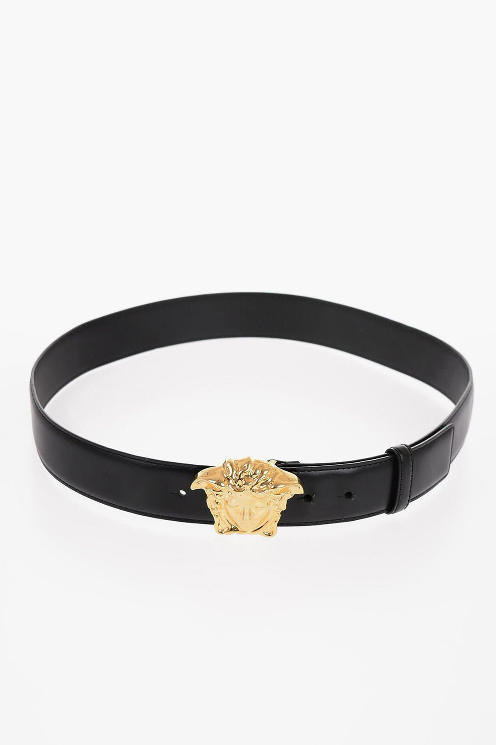 Accessories - Belts - Versace Leather Belt with Golden Effect Buckle 40mm - 1420000602773 - Ask Me Wear