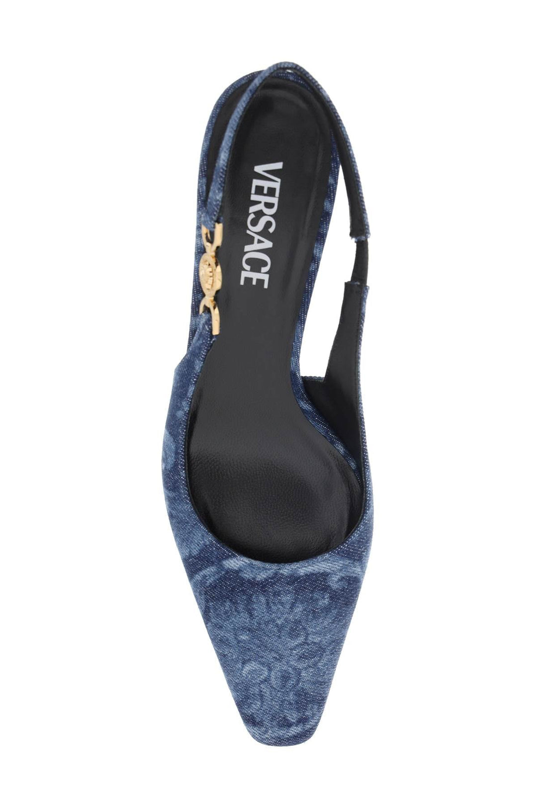 Shoes - Versace Medusa '95 Barocco Slingback Pumps - 241417NCX000001 - 1D06V - 37 - Ask Me Wear