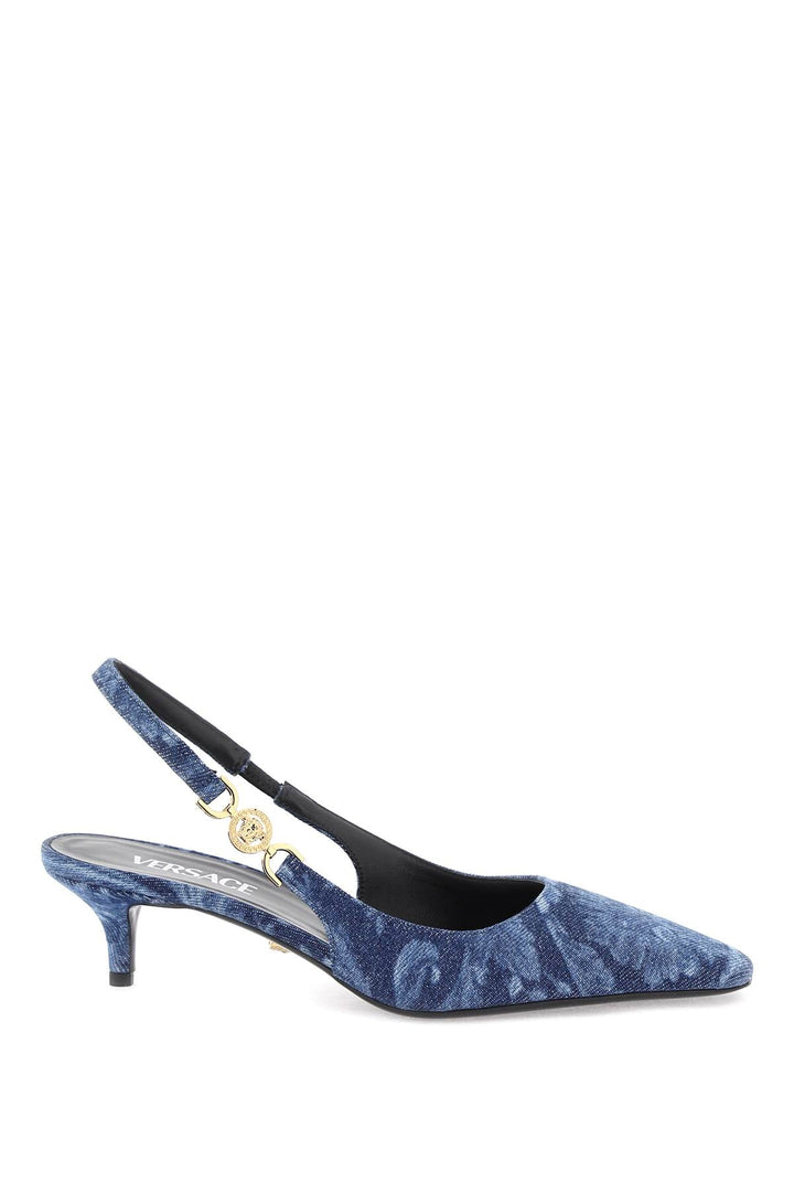 Shoes - Versace Medusa '95 Barocco Slingback Pumps - 241417NCX000001 - 1D06V - 37 - Ask Me Wear