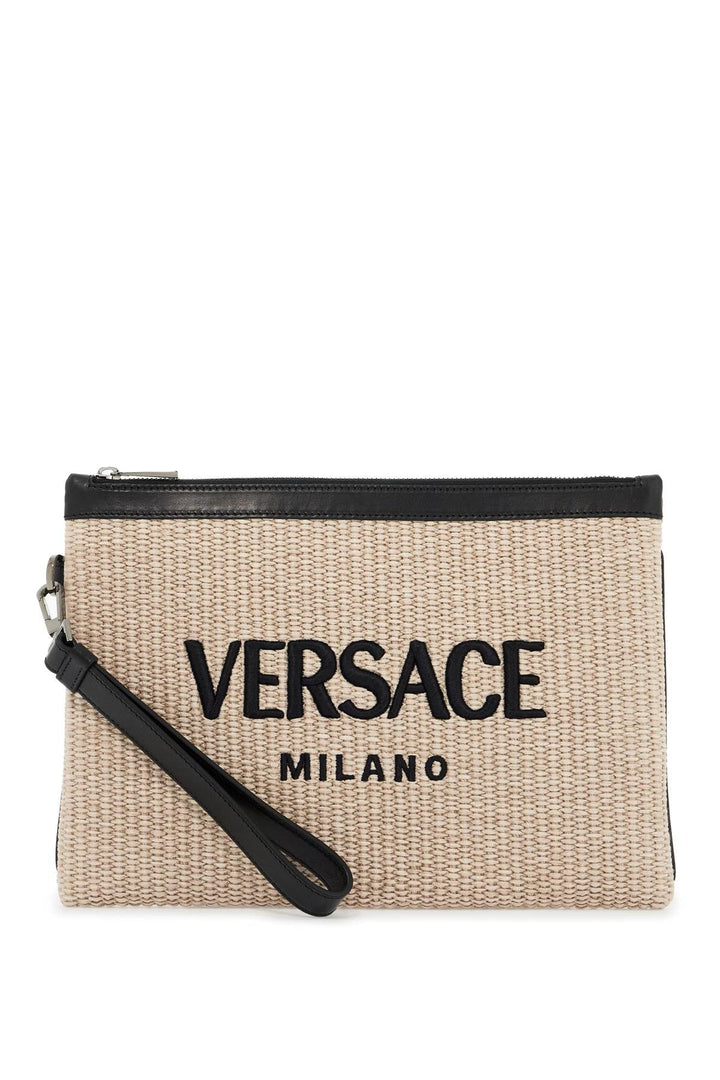 Bags - Versace Raffia Pouch For - 242417FAV000003 - 2KJ7E - os - Ask Me Wear