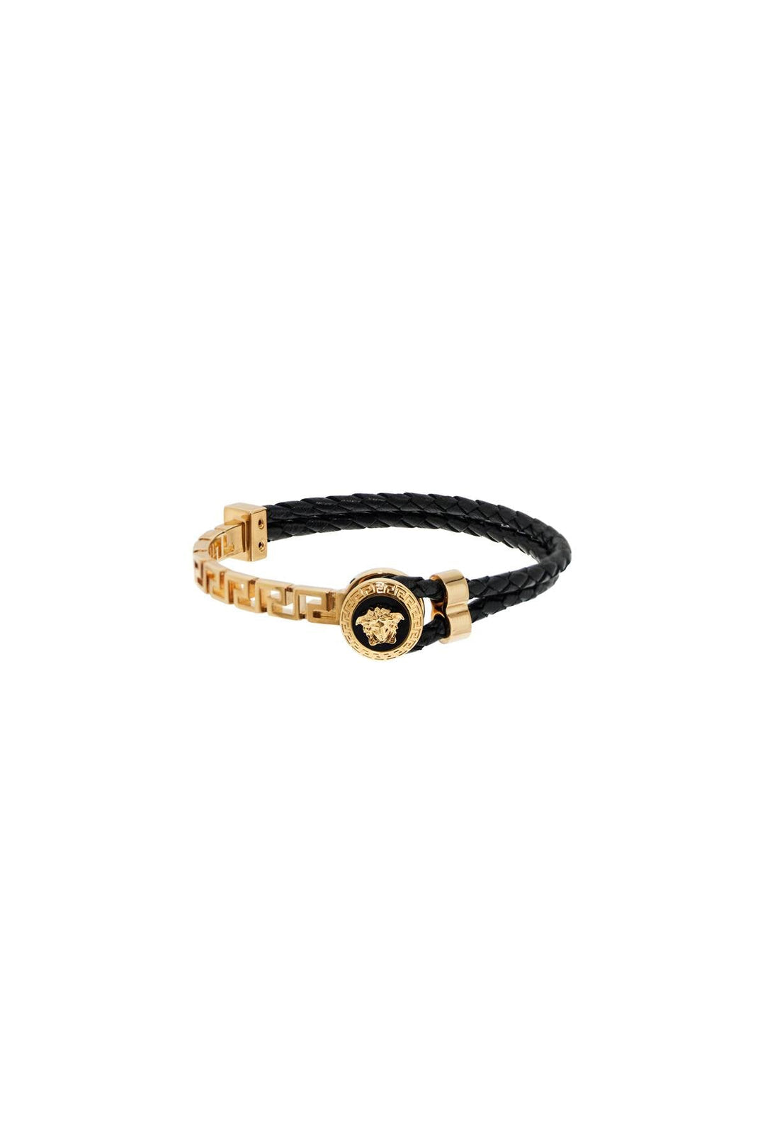 Bracelets - Versace Woven Leather Bracelet - 242417FBG000014 - 4J120 - l - Ask Me Wear