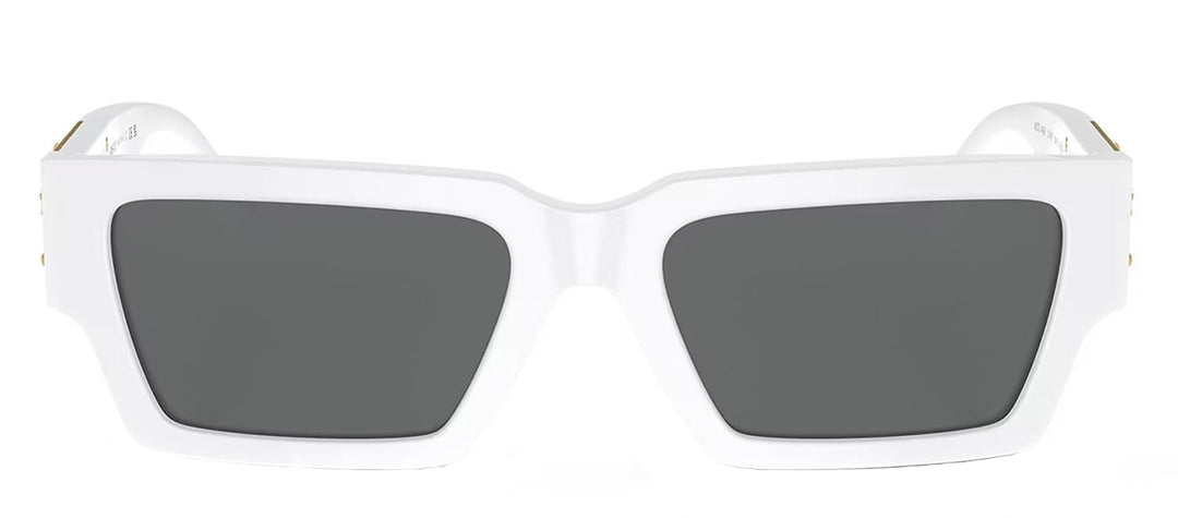 VersaceSunglasses - Versace ICONIC VE 4459 314/87 Rectangle Plastic White Sunglasses with Grey Lens - VE_4459_314/87_54mm - Ask Me Wear