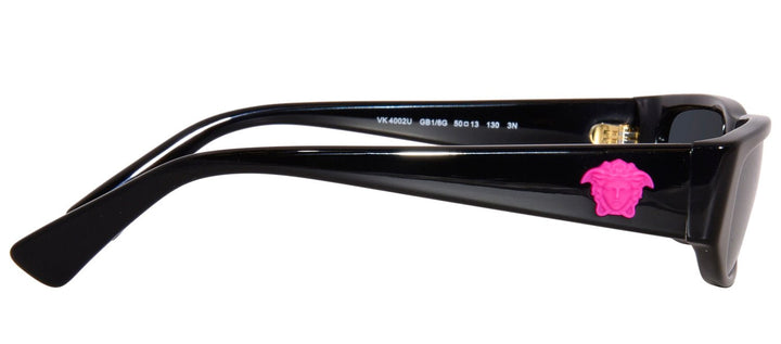 VersaceSunglasses - Versace Kids VK 4002U GB1/6G Rectangle Plastic Black Sunglasses with Grey Mirror Lens - VK_4002U_GB1/6G_50mm - Ask Me Wear