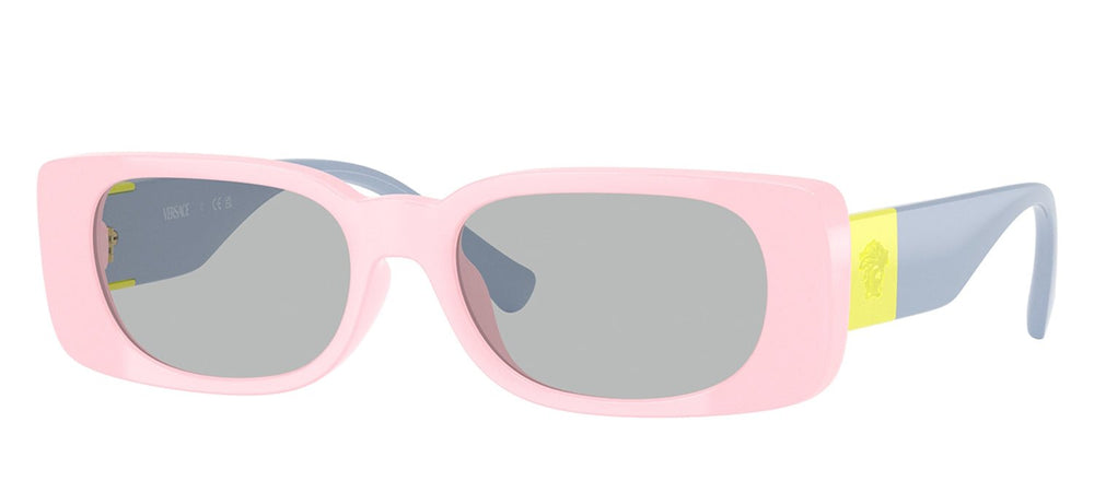 VersaceSunglasses - Versace Kids VK 4003U 5440CV Rectangle Plastic Pink Sunglasses with Grey Lens - VK_4003U_5440CV_47mm - Ask Me Wear