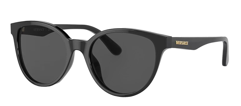 VersaceSunglasses - Versace Kids VK 4427U GB1/87 Round Plastic Black Sunglasses with Grey Lens - VK_4427U_GB1/87_46mm - Ask Me Wear