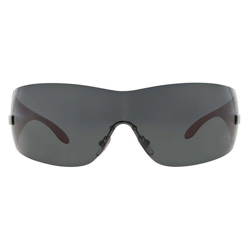 VersaceSunglasses - Versace Shield Rimless, with a Gunmetal frame and Dark Grey lens. - VE2054100187 - Ask Me Wear