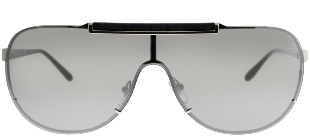 VersaceSunglasses - Versace VE 2140 10006G Aviator Metal Silver Sunglasses with Silver Mirror Lens - VE_2140_10006G - Ask Me Wear