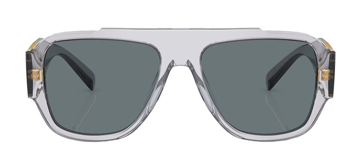 VersaceSunglasses - Versace VE 4436U 530580 Pillow Plastic Grey Sunglasses with Blue Lens - VE_4436U_530580_57mm - Ask Me Wear