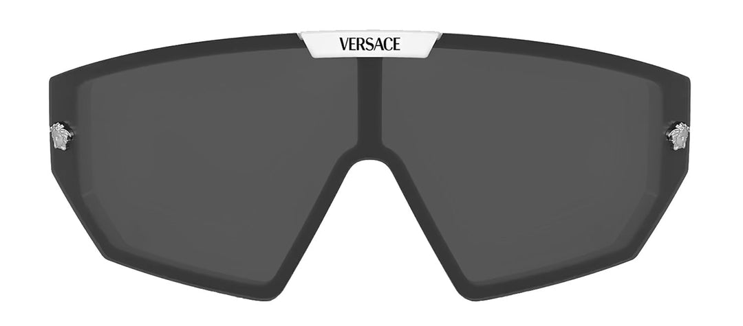 VersaceSunglasses - Versace VE 4461 314/87 Shield Plastic White Sunglasses with Grey Lens - VE_4461_314/87_47mm - Ask Me Wear