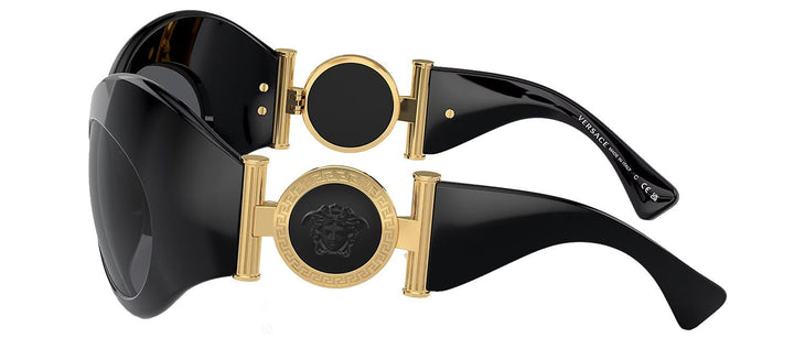 VersaceSunglasses - Versace VE 4462 GB1/87 Fashion Plastic Black Sunglasses with Grey Lens - VE_4462_GB1/87_58mm - Ask Me Wear