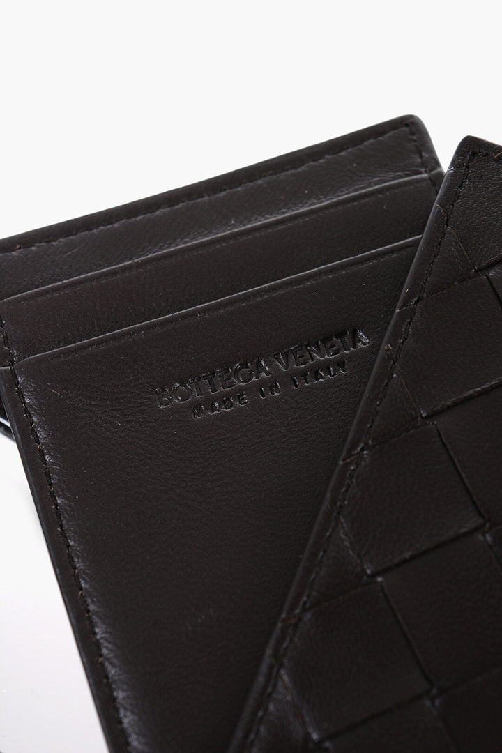 Bottega Veneta Vertical Braided Leather Wallet