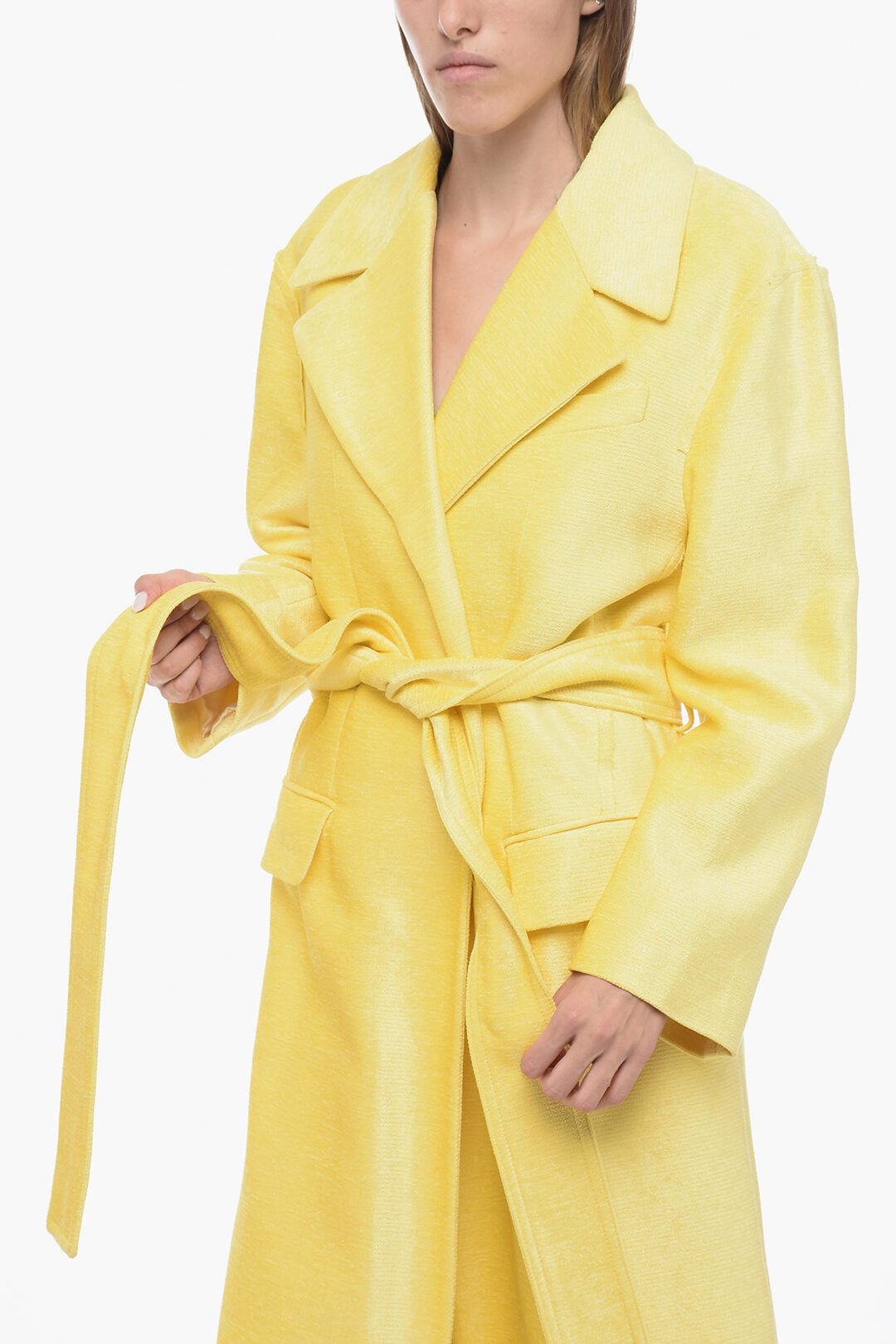 Other - Victoria Beckham Chenille Coat with Raw - Cut Trims Details - 5056290322587 - Ask Me Wear