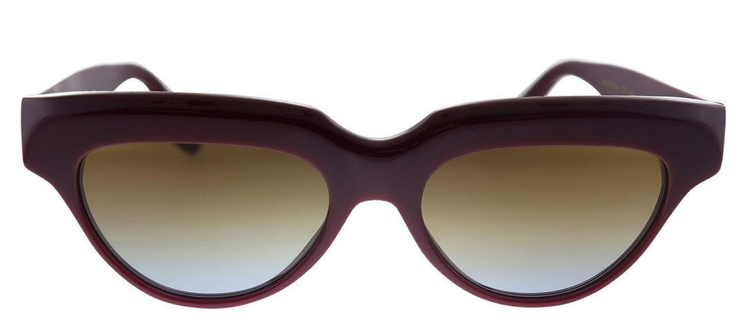 Victoria BeckhamSunglasses - Victoria Beckham VB 602S 604 Cat - Eye Plastic Burgundy Sunglasses with Brown Gradient Lens - VB_602S_604_53mm - Ask Me Wear
