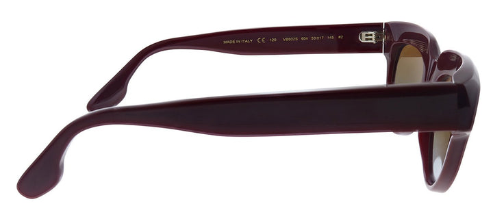 Victoria BeckhamSunglasses - Victoria Beckham VB 602S 604 Cat - Eye Plastic Burgundy Sunglasses with Brown Gradient Lens - VB_602S_604_53mm - Ask Me Wear