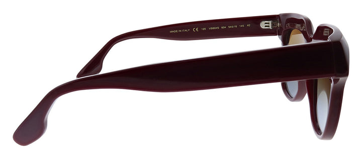 Victoria BeckhamSunglasses - Victoria Beckham VB 604S 604 Square Plastic Burgundy Sunglasses with Brown Gradient Lens - VB_604S_604_54mm - Ask Me Wear