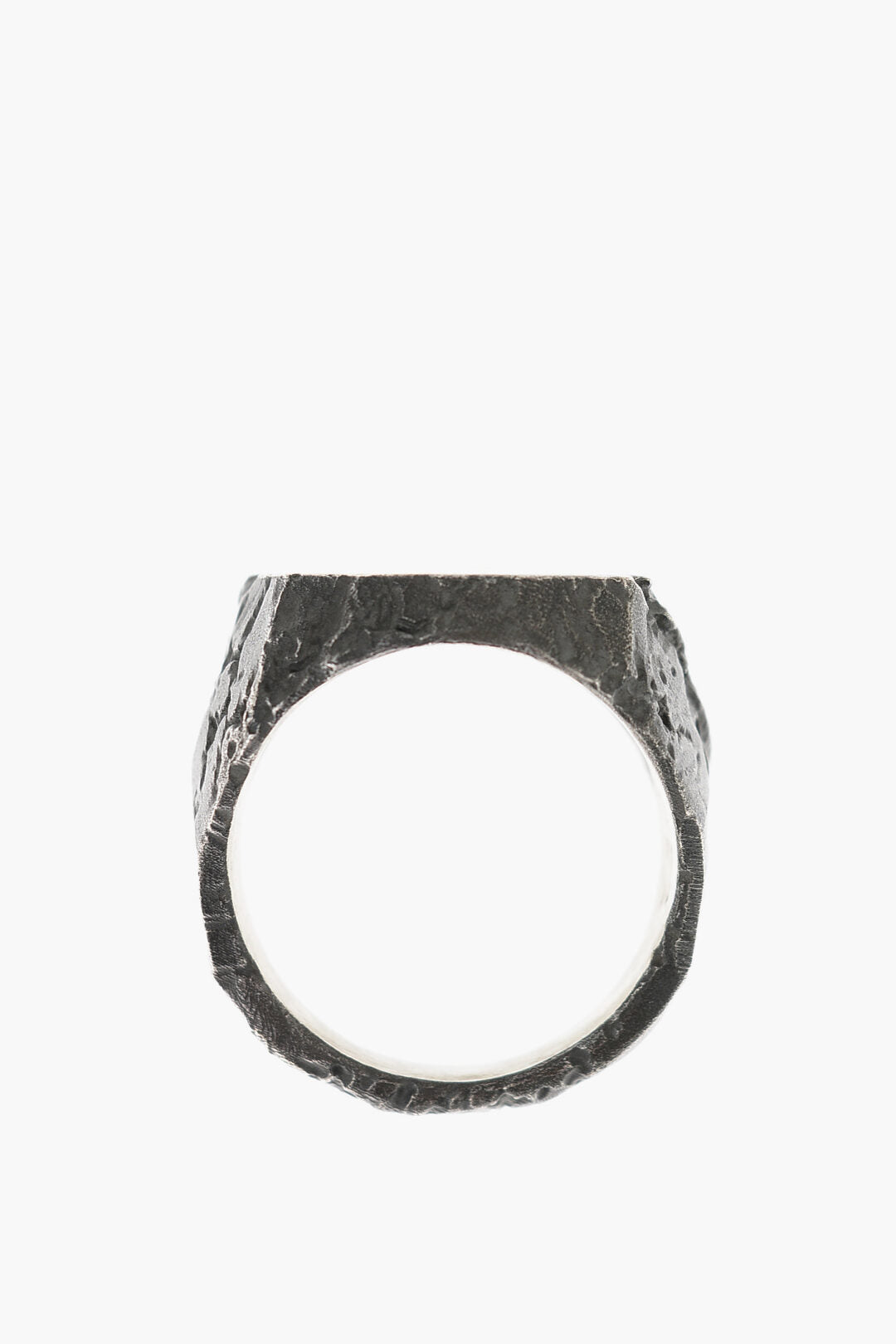 NOVE25 Vintage Effect Silver MATERIC Signet Ring