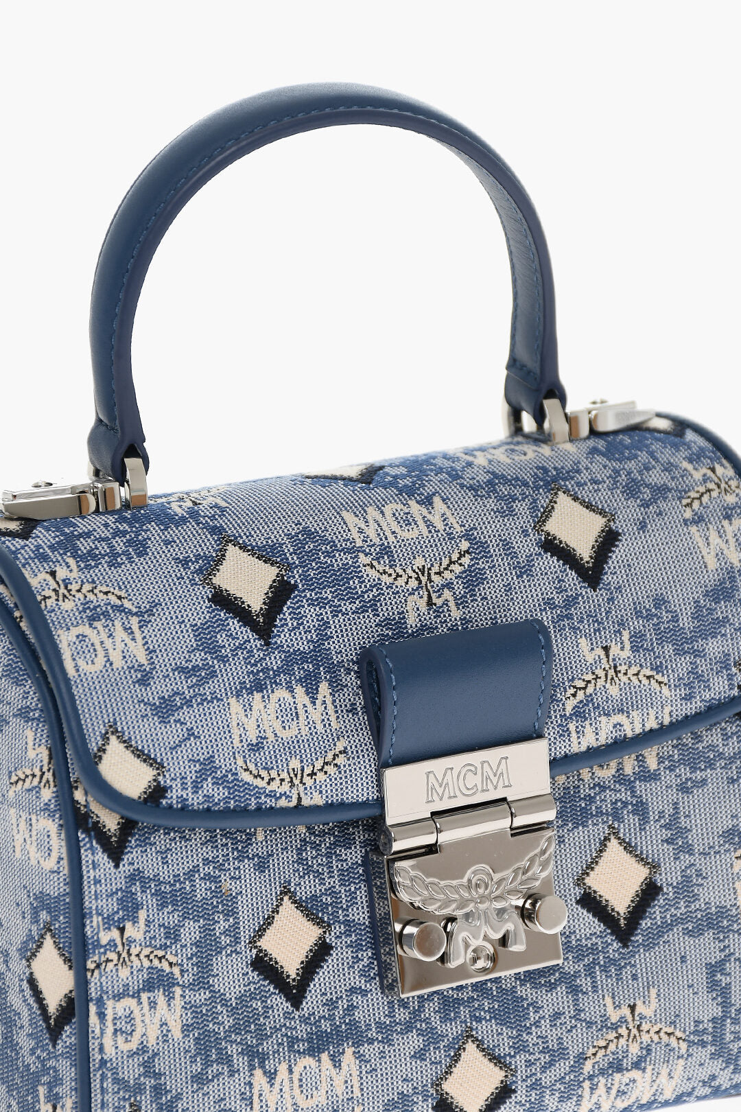 MCM Vintage Monogram Jacquard TRACY Crossbody Bag with Laurel Lo