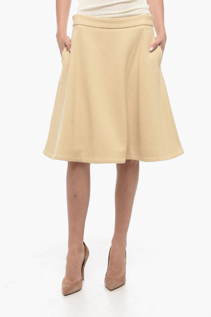 Ami Alexandre Mattiussi Virgin Wool Circle Skirt